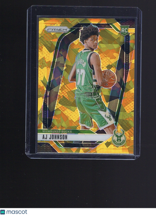 AJ Johnson 2024 Prizm #251 Milwaukee Bucks Gold /10