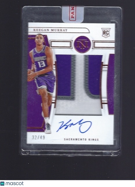 Keegan Murray 2022 Panini National Treasures #132 Sacramento Kings Patch /49
