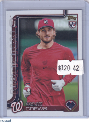 Dylan Crews 2025 Topps Series One #74 Washington Nationals RC