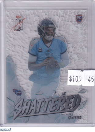Cam Ward 2025 Topps Signature Class Shattered #S-25 Tennessee Titans RC