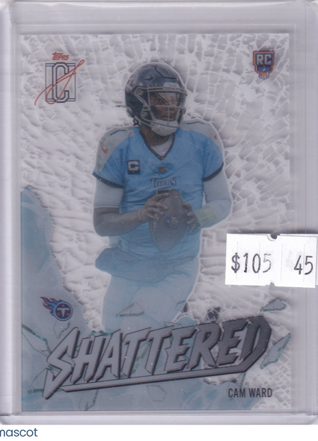 Cam Ward 2025 Topps Signature Class Shattered #S-25 Tennessee Titans RC