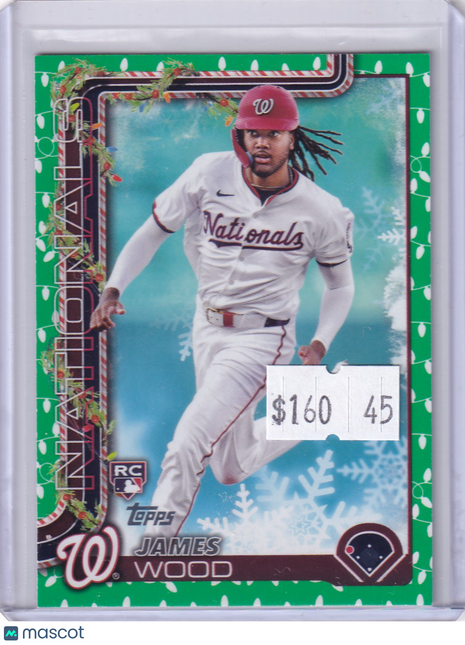 James Wood 2025 Topps Holiday #H94 Washington Nationals RC