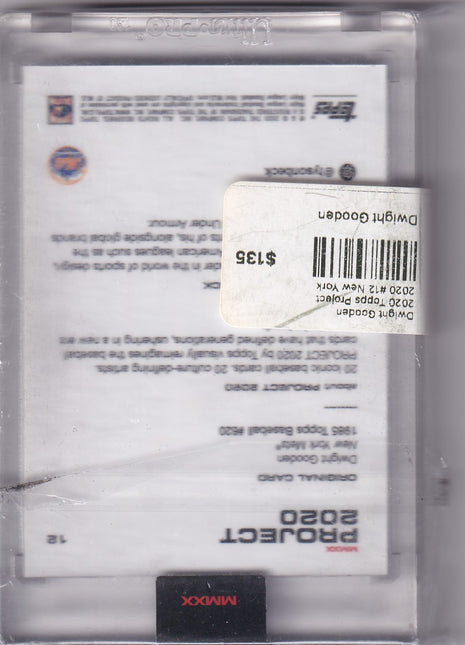 Dwight Gooden 2020 Topps Project 2020 #12 New York Mets