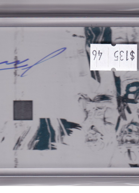Jonathan Taylor 2022 Impeccable Football #CC-JTA Colts Cyan Printing Plate
