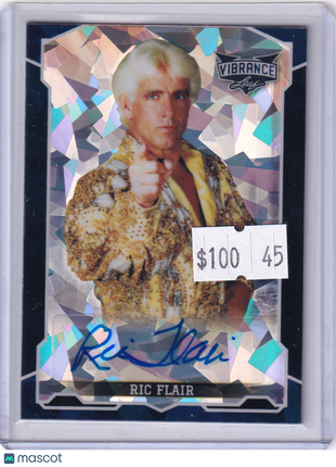 Ric Flair 2022 Leaf Vibrance #BA-RF2 Crystal Authentic Autograph