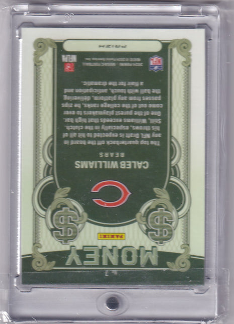 Caleb Williams 2024 Panini Mosaic Money #7 Chicago Bears RC