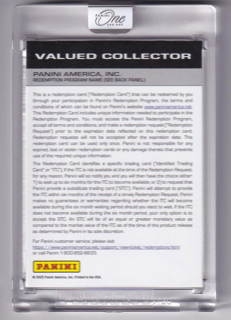 John Stockton Karl Malone 2025 Panini One and One Timeless Moments Dual Autographs #1 Utah Jazz Redemption