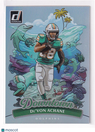 De'Von Achane 2025 Donruss Downtown #10 Miami Dolphins