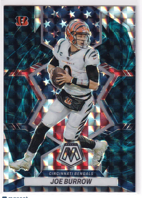 Joe Burrow 2022 Panini Prizm Mosaic #255 Cincinnati Bengals Genesis