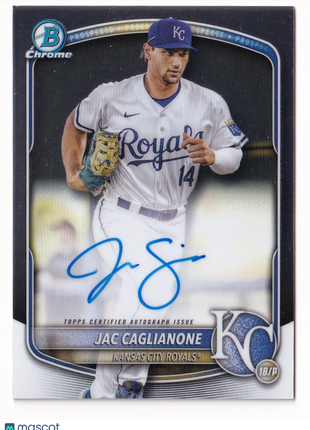 Jac Caglianone 2025 Topps Bowman Chrome #CPA-JCA Kansas City Royals