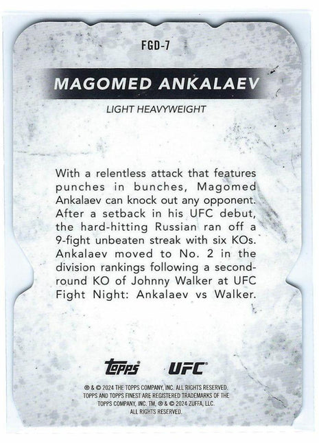 Magomed Ankalaev 2024 Topps Finest UFC #FGD-7