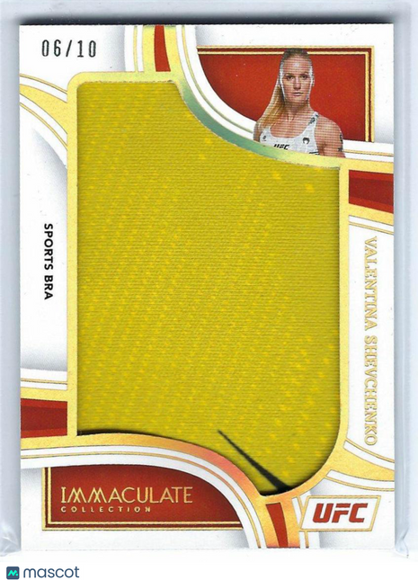 Valentina Shevchenko 2023 Panini Immaculate Collection UFC #JM-VSH 06/10 Sports Bra Patch