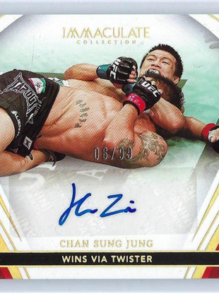 Chan Sung Jung 2023 Panini Immaculate Collection UFC #MO-CSJ Wins Via Twister 06/99