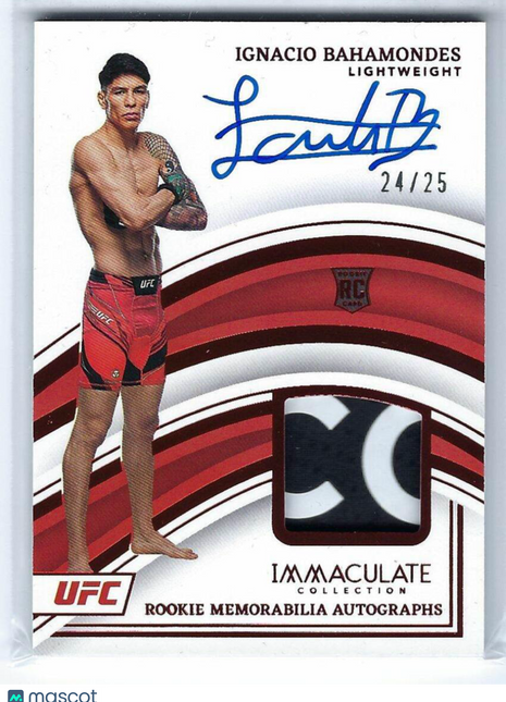 Ignacio Bahamondes 2023 Panini Immaculate Collection #107 Patch 24/25 RC Rookie Memorabilia Autographs