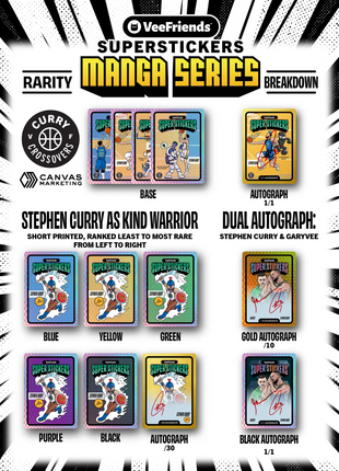 VeeFriends + Steph Curry SuperStickers Manga Series