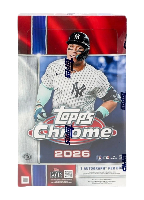 2026 Topps Chrome Baseball Hobby Box. Sealed Box from Sealed Case.
