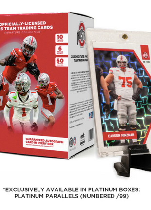 The Ohio State University Football 2025 Trading Cards - Platinum Box (Guaranteed Autograph)