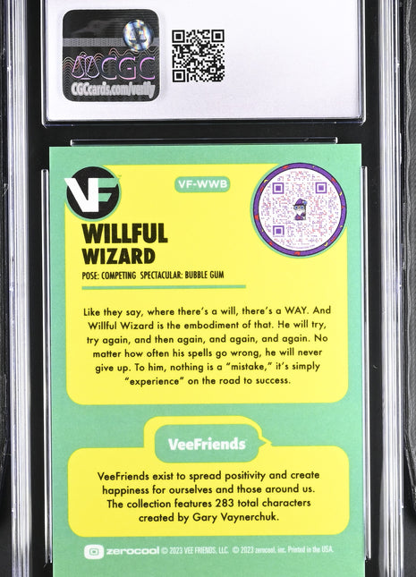 2023 VeeFriends Willful Wizard Bubble Gum /999 CGC 9