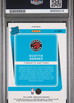 Scottie Barnes PSA 10 2021 Panini Donruss Optic #186 Target Box Set