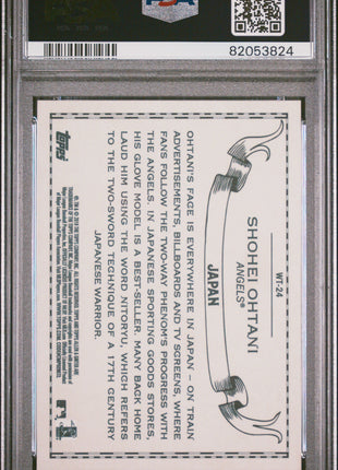 Shohei Ohtani PSA 10 2018 Topps Allen & Ginter World Talent #WT-24