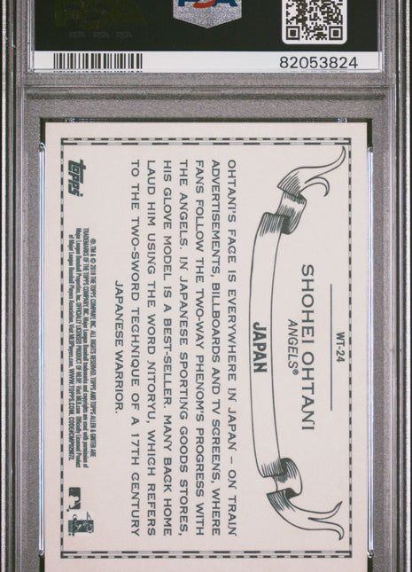 Shohei Ohtani PSA 10 2018 Topps Allen & Ginter World Talent #WT-24