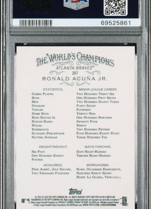Ronald Acuna JR. PSA 10 2018 Topps Allen & Ginter #207