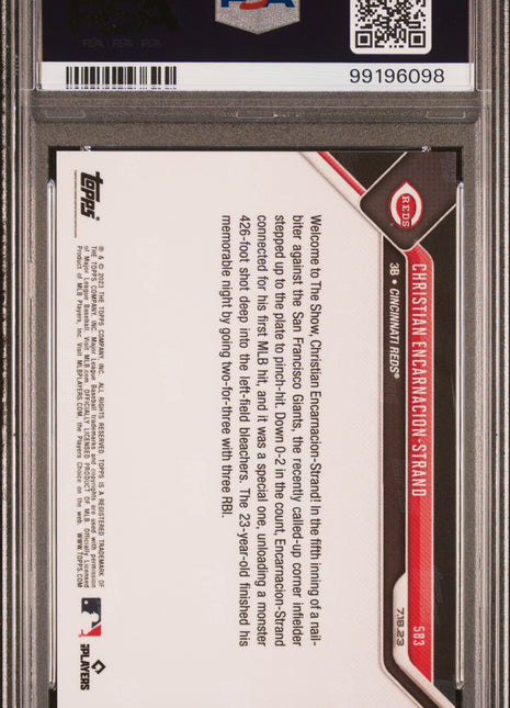 C. Encarnacion-Strand PSA 10 2023 Topps Now #583 Purple 21/25