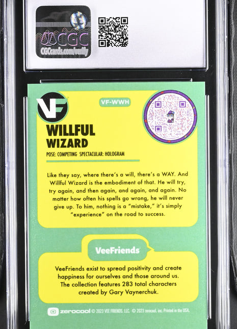 2023 VeeFriends Willful Wizard Hologram /2499 CGC 8.5