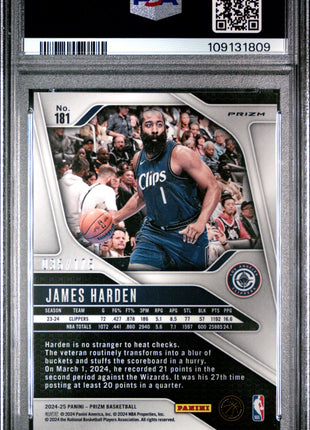 James Harden PSA 10 2024 Panini Prizm #181 White