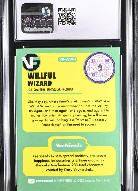 2023 VeeFriends Willful Wizard Hologram /2499 CGC 8