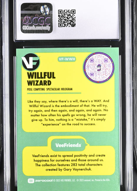 2023 VeeFriends Willful Wizard Hologram /2499 CGC 8.5