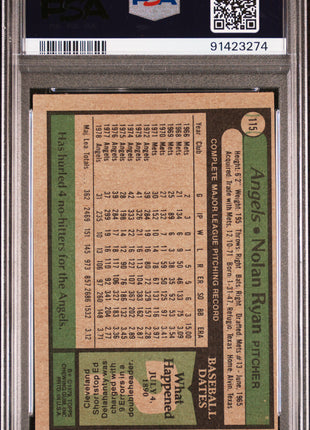 Nolan Ryan PSA 4 1979 Topps #115