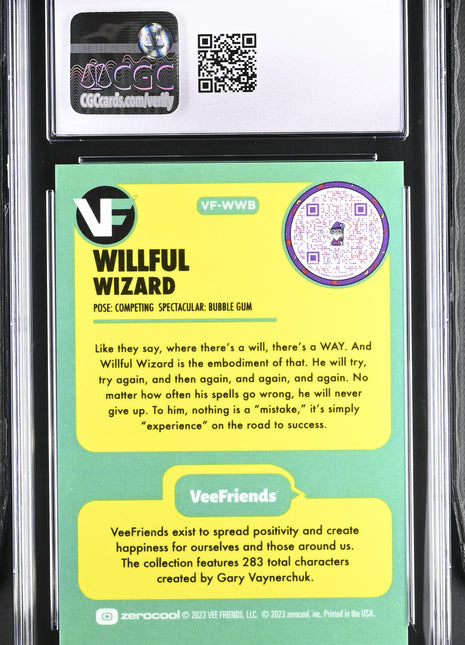 2023 VeeFriends Willful Wizard #VF-WWB English CGC 8.5 /999 Bubble Gum GaryVee