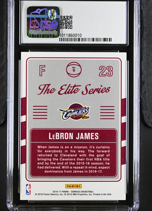 LeBron James CGC 10 2016-17 Donruss Elite Series #9