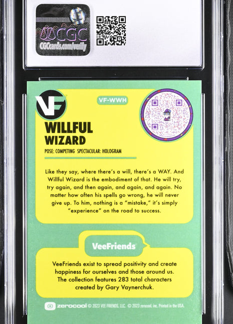 2023 VeeFriends Willful Wizard Hologram /2499 CGC 8.5