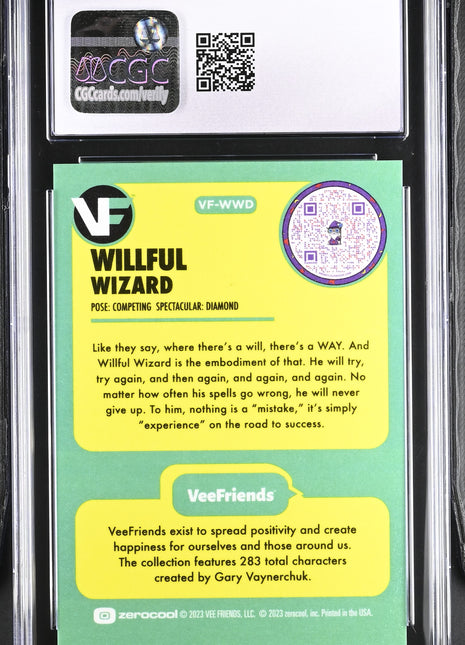 2023 VeeFriends Willful Wizard #VF-WWD English CGC 8.5 NSCC Diamond /199 GaryVee