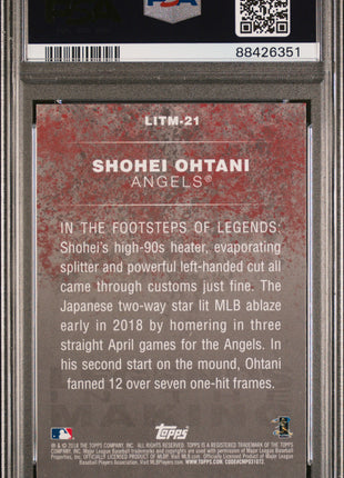 Shohei Ohtani PSA 10 2018 Topps Update Legends In The Making #LITM-21