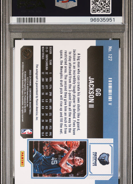 GG Jackson II PSA 9 2023 Panini Contenders #127 Variation Auto Cracked Ice