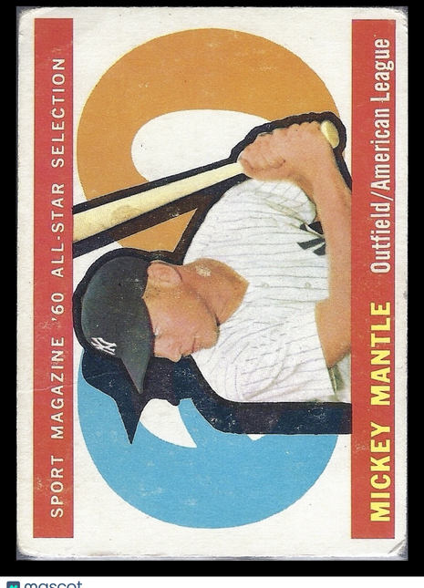 Mickey Mantle 1960 Topps #563 New York Yankees
