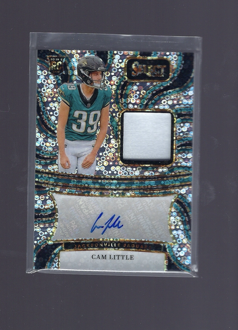 Cam Little 2025 Panini Select #RSM-CLE Jaguars Signature Memorabilia RC /35