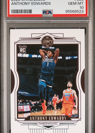 Anthony Edwards PSA 10 2020 Panini Chronicles #686