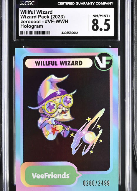 2023 VeeFriends Willful Wizard Hologram /2499 CGC 8.5