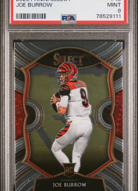 Joe Burrow PSA 9 2020 Panini Select #46