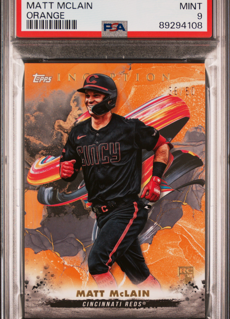 Matt Mclain PSA 9 2023 Topps Inception #116 Orange