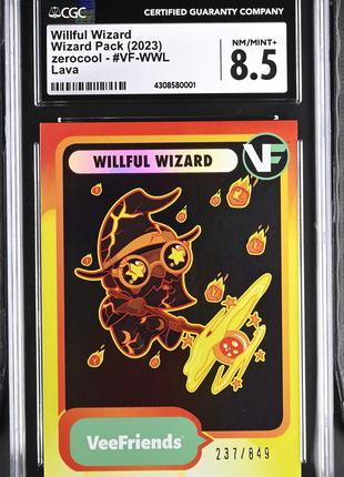 2023 VeeFriends Willful Wizard Lava /849 #VF-WWL CGC 8.5