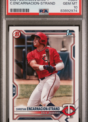 C. Encarnacion-Strand PSA 10 2021 Bowman Draft #BD9