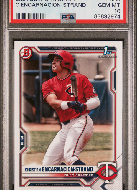 C. Encarnacion-Strand PSA 10 2021 Bowman Draft #BD9