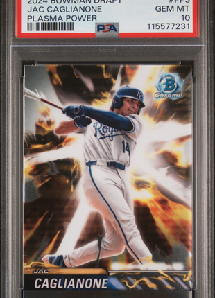 Jac Caglianone PSA 10 2024 Bowman Draft Plasma Power #PP3