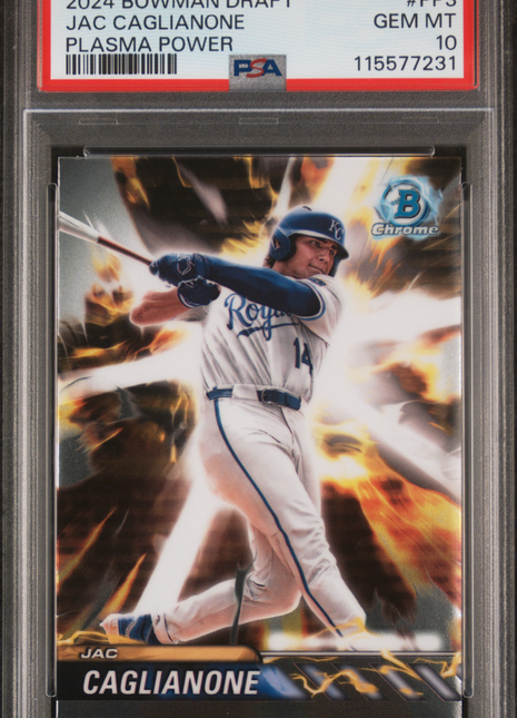 Jac Caglianone PSA 10 2024 Bowman Draft Plasma Power #PP3