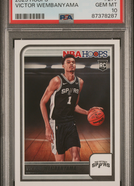 Victor Wembanyama PSA 10 2023 Panini NBA Hoops #277